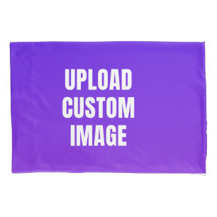 Upload 2 Custom Image - Add Your Own To Print On A Pillow Case