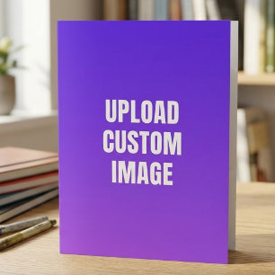Upload 2 Custom Image - Add Your Own To Print On A Pocket Folder
