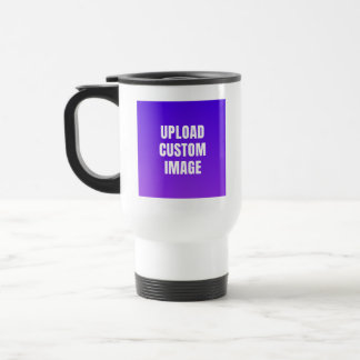 Upload 2 Custom Image - Add Your Own To Print On A Travel Mug