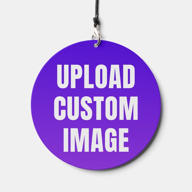 Upload 2 Custom Image - Add Your Own To Print On A Wind Chime (Front)