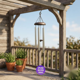 Upload 2 Custom Image - Add Your Own To Print On A Wind Chime