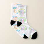 Upload 2 Drawings Turn Kids Artwork to Socks<br><div class="desc">Digitize your kids' drawing or artwork and create unique gift products with your child's own artwork for a forever memory. Add your kids drawing to pillows,  mugs,  lamps,  etc. Add kids' drawings,  paintings,  or any artwork for precious gifts for grandparents,  aunts,  uncles,  school or kindergarten teachers,  etc.</div>