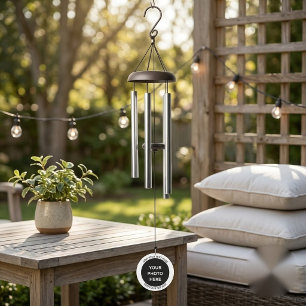 Upload 2 Photos & Add Text – Customize Picture Wind Chime