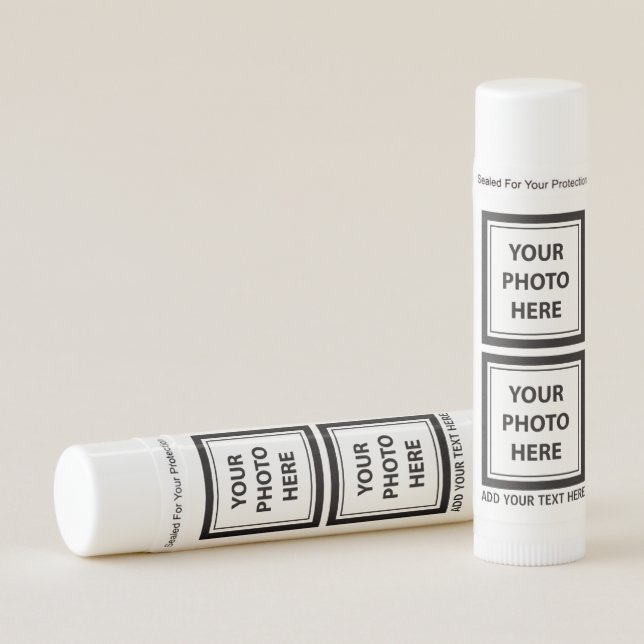 Upload 2 Photos – Simple Picture Lip Balm (Front)