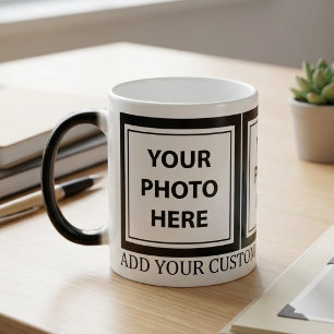 Upload 3 Photos & Add Text – Customize Picture Color Morph Mug