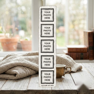 Upload 5 Photos & Add Text – Simple Picture Scarf
