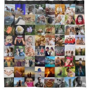 Upload 64 photo shower curtain
