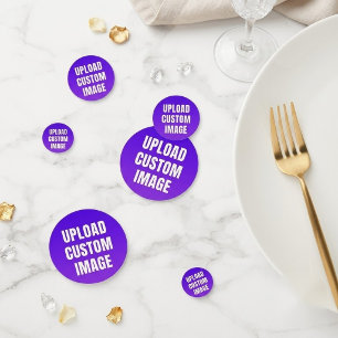 Upload 6 Custom Image - Add Your Own To Print On A Confetti