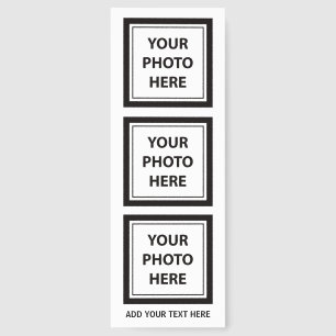 Upload 6 Pictures Photos & Add Text – Customize Bookmarks