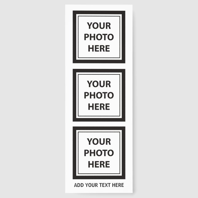 Upload 6 Pictures Photos & Add Text – Customize Bookmarks (Back)