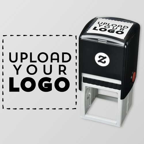 Upload A Business Logo Custom Square Rubber Self_inking Stamp