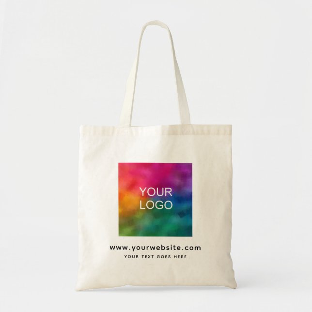 Upload Add Company Website Logo Here Budget Tote Bag (Front)