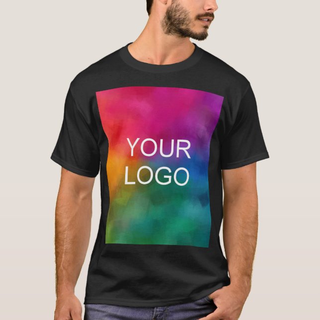 Upload Add Image Logo Photo Personalized Template T-Shirt (Front)