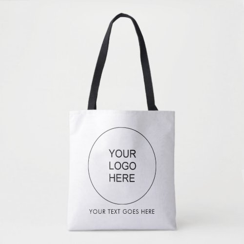 Upload Add Own Company Logo Text Here Double Sided Tote Bag