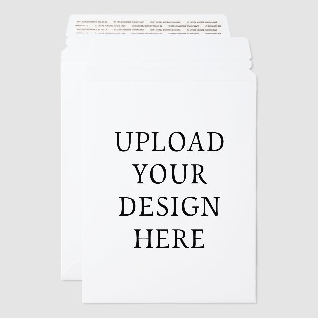 Upload Add Photo Logo Text Template Envelope Mailers (Front & Back)