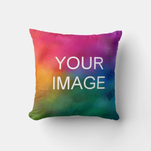 Upload Add Your Image Photo Design Logo Throw Pillow