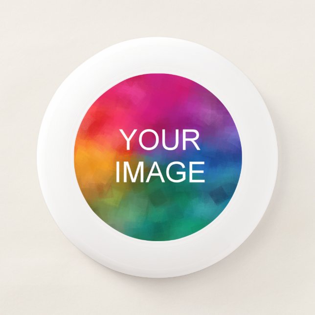 Upload Add Your Image Photo Here Modern Template Wham-O Frisbee (Front)