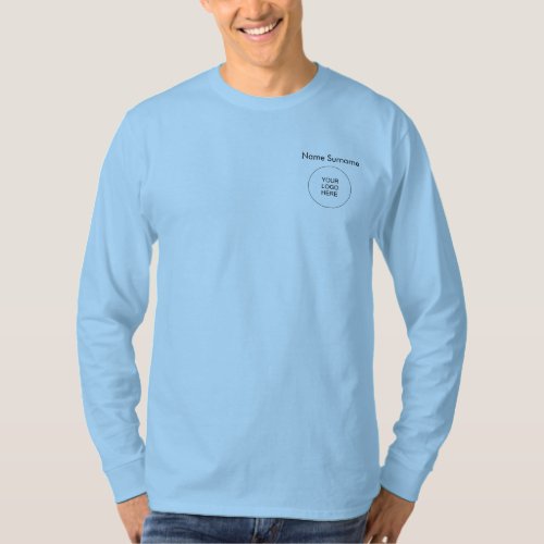 Upload Add Your Logo Here Mens Long Sleeve T_Shirt