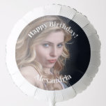 Upload Birthday Photo Happy Birthday add Name Balloon<br><div class="desc">Upload the Birthday person's Photo.  "Happy Birthday" text is customizable.  Simply type the name to personalize this design.</div>