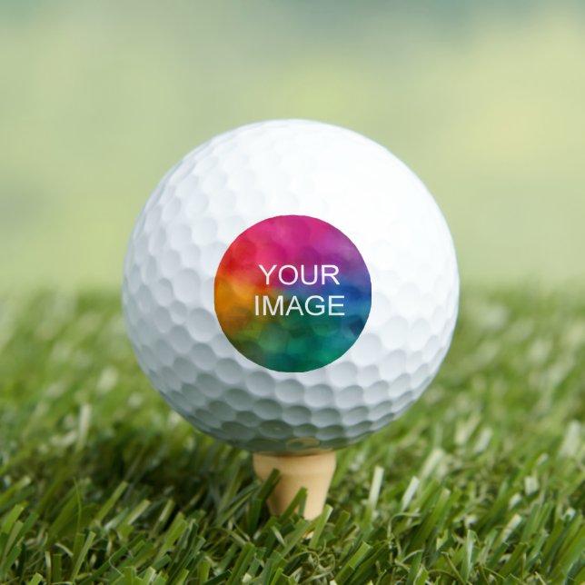 Upload Business Company Logo 12 Pack Value Golf Balls (Insitu Tee)