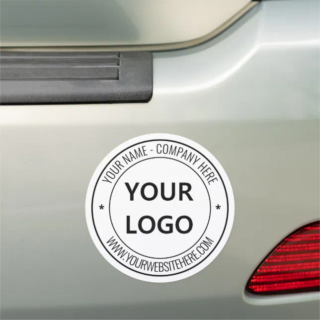 Ab Design Example Upload Business Logo Add Text Car Magnet Example | Zazzle