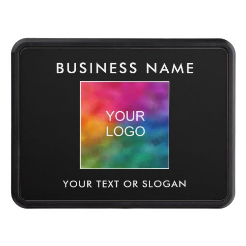 Upload Business Logo Here Custom Simple Template Hitch Cover