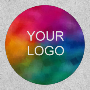 Upload Business Logo or Photo Image Large Circle Patch