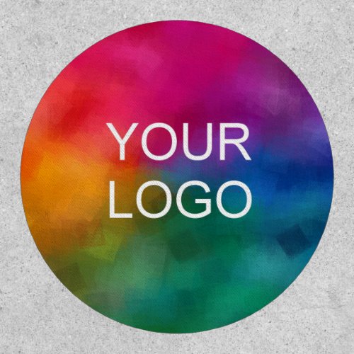 Upload Business Logo or Photo Image Large Circle Patch