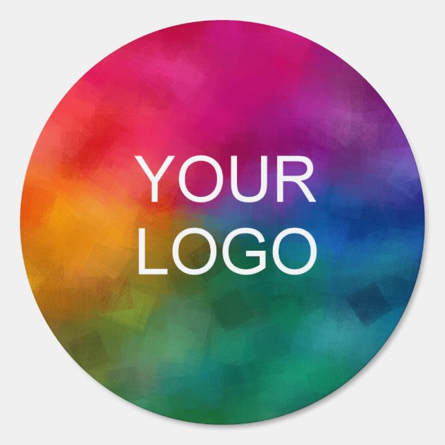 Upload Business Logo Outdoor Template Circle Yard Sign (Front)