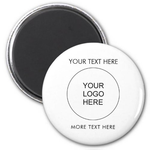 Upload Business Logo Text Employee Staff Name Magnet