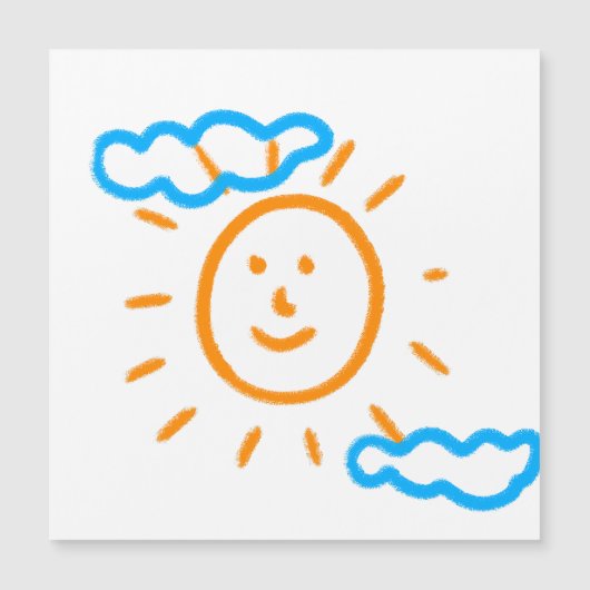 Upload Childs Drawing Turn Kids Artwork to  (Front)