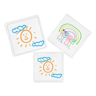 Upload Childs Drawing Turn Kids Artwork to Acrylic Tray