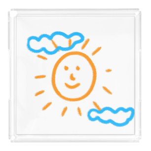 Upload Childs Drawing Turn Kids Artwork to Acrylic Tray