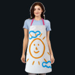 Upload Childs Drawing Turn Kids Artwork to Apron<br><div class="desc">Digitize your kids' drawing or artwork and create unique gift products with your child's own artwork for a forever memory. Add your kids drawing to pillows,  mugs,  lamps,  etc. Add kids' drawings,  paintings,  or any artwork for precious gifts for grandparents,  aunts,  uncles,  school or kindergarten teachers,  etc.</div>