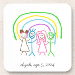 Upload Childs Drawing Turn Kids Artwork to Beverage Coaster<br><div class="desc">Digitize your kids' drawing or artwork and create unique gift products with your child's own artwork for a forever memory. Add your kids drawing to pillows,  mugs,  lamps,  etc. Add kids' drawings,  paintings,  or any artwork for precious gifts for grandparents,  aunts,  uncles,  school or kindergarten teachers,  etc.</div>