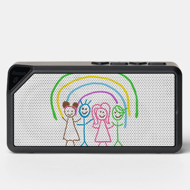 Upload Childs Drawing Turn Kids Artwork to Bluetooth Speaker (Front)