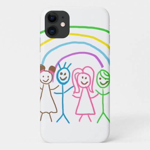 Upload Childs Drawing Turn Kids Artwork to iPhone 11 Case