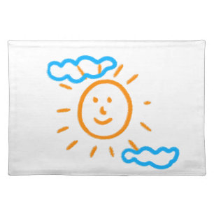 Upload Childs Drawing Turn Kids Artwork to Cloth Placemat