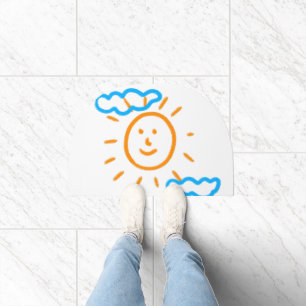 Upload Childs Drawing Turn Kids Artwork to Doormat