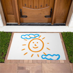 Upload Childs Drawing Turn Kids Artwork to Doormat
