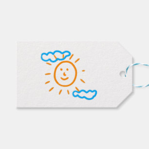 Upload Childs Drawing Turn Kids Artwork to Gift Tags