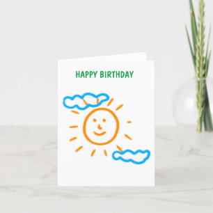 Upload Childs Drawing Turn Kids Artwork to Holiday Card