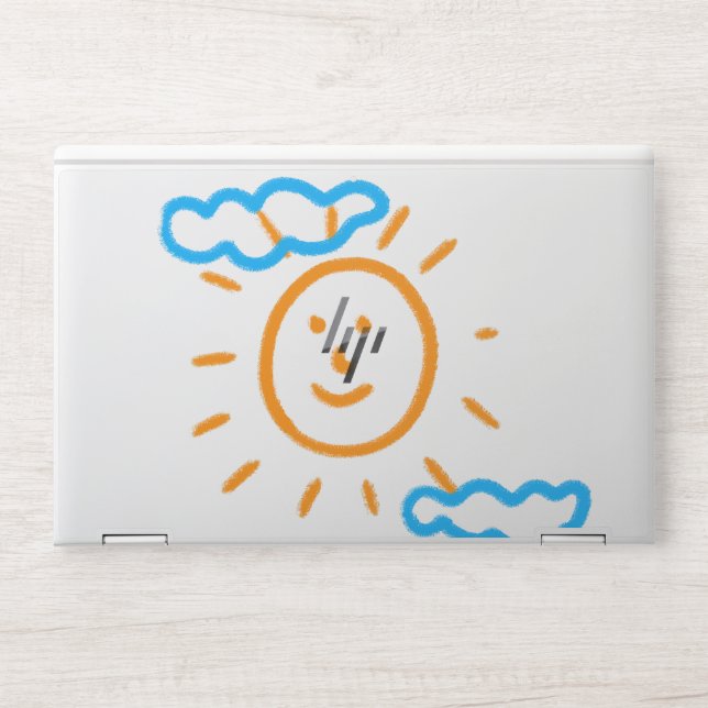 Upload Childs Drawing Turn Kids Artwork to HP Laptop Skin (Front)