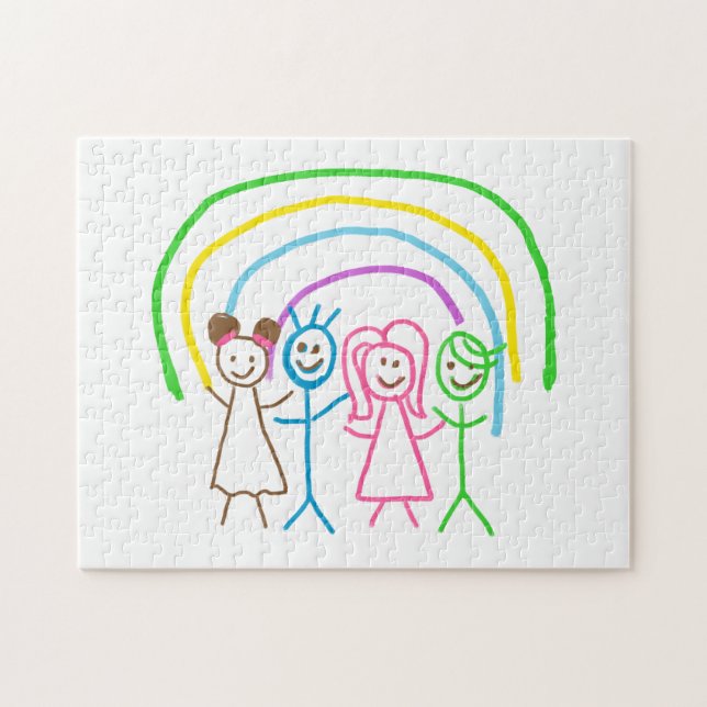 Upload Childs Drawing Turn Kids Artwork to Jigsaw Puzzle (Horizontal)
