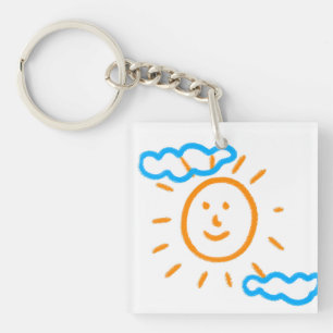 Upload Childs Drawing Turn Kids Artwork to Keychain