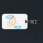 Upload Childs Drawing Turn Kids Artwork to Luggage Tag<br><div class="desc">Digitize your kids' drawing or artwork and create unique gift products with your child's own artwork for a forever memory. Add your kids drawing to pillows,  mugs,  lamps,  etc. Add kids' drawings,  paintings,  or any artwork for precious gifts for grandparents,  aunts,  uncles,  school or kindergarten teachers,  etc.</div>