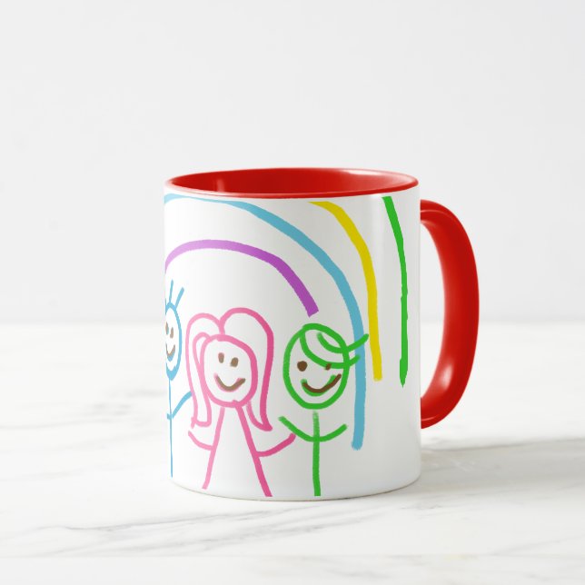 Upload Childs Drawing Turn Kids Artwork to  Mug (Front Right)