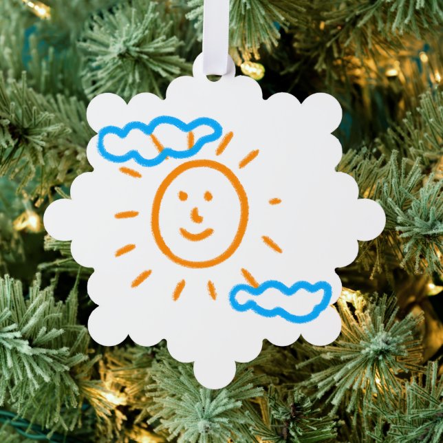 Upload Childs Drawing Turn Kids Artwork to Ornament Card (Insitu (Tree))