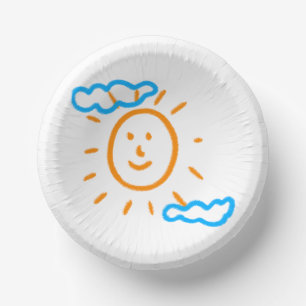 Upload Childs Drawing Turn Kids Artwork to Paper Bowls