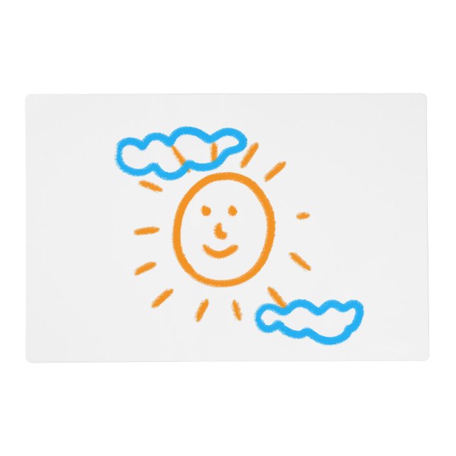 Upload Childs Drawing Turn Kids Artwork to Placemat (Front)